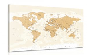 obraz mapa sveta s vintage nadychom 120x80