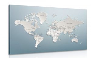 obraz mapa sveta v originalnom prevedeni