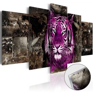obraz purpurovy tiger na akrylatovom skle purple king