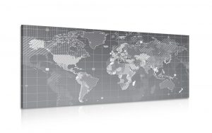 obraz srafovana mapa sveta