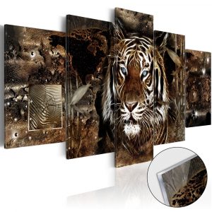 obraz strazca dzungle na akrylatovom skle guard of the jungle 100x50