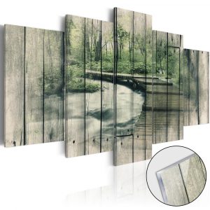 obraz tajomna rieka na akrylatovom skle the river of secrets 200x100