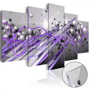 obraz vybuch abstrakcie na akrylatovom skle purple strike 200x100