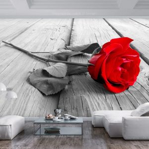 samolepiaca tapeta osamela ruza abandoned rose