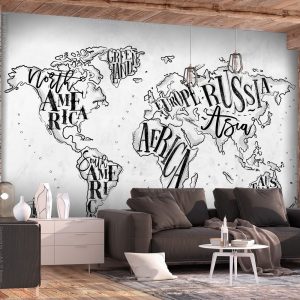 samolepiaca tapeta retro mapa sveta retro continents