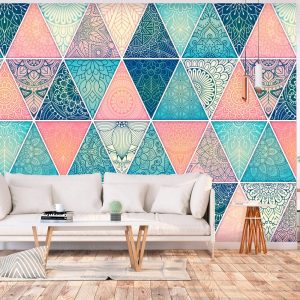 samolepiaca tapeta trojuholniky z orientu oriental triangles
