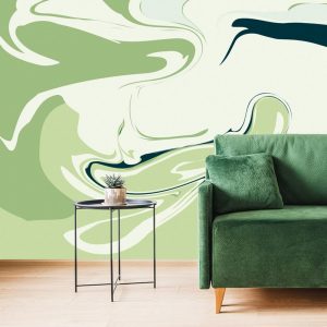 tapeta abstraktny zeleny vzor 150x100