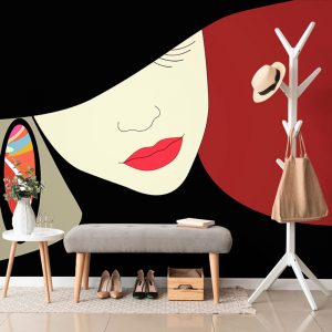 tapeta nobl dama v klobuku 225x150