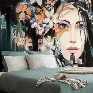 tapeta originalna malba zeny 375x250