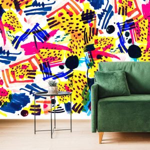tapeta pop art abstrakcia 225x150