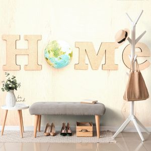 tapeta s napisom eko home