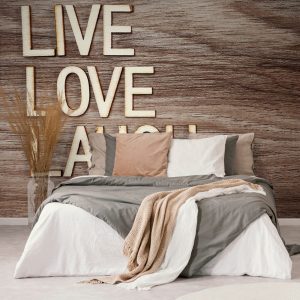 tapeta so slovami live love laugh 150x100