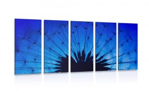 5 dielny obraz modra pupava