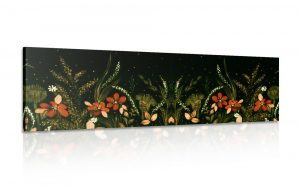 obraz s kvetinovym ornamentom