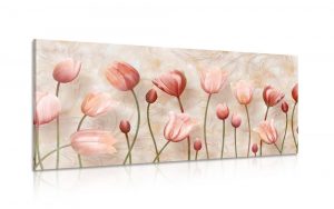 obraz staroruzove tulipany