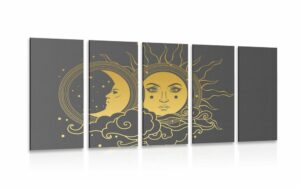 5 dielny obraz harmonia slnka a mesiaca