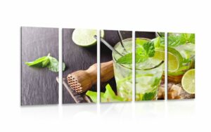 5 dielny obraz lahodne mojito