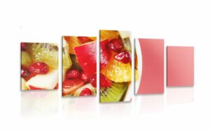 5 dielny obraz letny ovocny salat