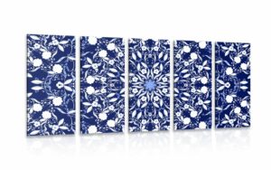 5 dielny obraz v style cinskej malby