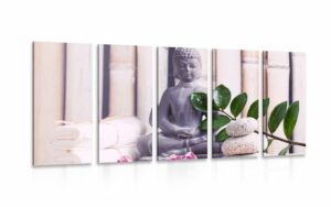 5 dielny obraz wellness budha