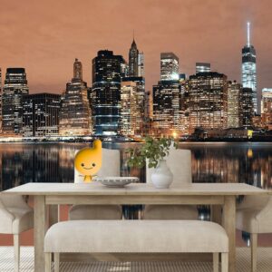 fototapeta odraz manhattanu vo vode