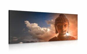 obraz budha medzi oblakmi