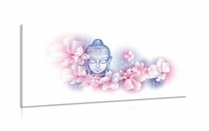 obraz budha so sakurou