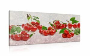 obraz ceresne na zaujimavej texture