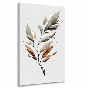 obraz list v pohybe s nadychom minimalizmu