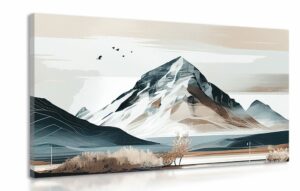obraz malebne hory v skandinavskom style