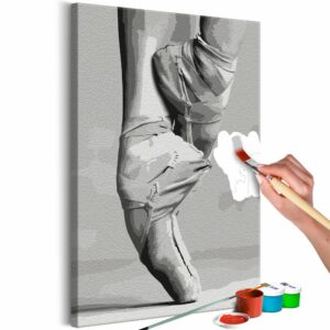 obraz malovanie podla cisiel baletne spicky ballet shoes