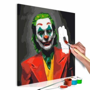obraz malovanie podla cisiel farebny joker joker