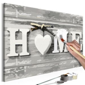 obraz malovanie podla cisiel home home letters