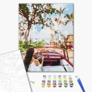 obraz malovanie podla cisiel leto na kube