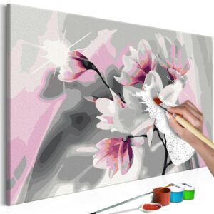 obraz malovanie podla cisiel magnolia magnolia
