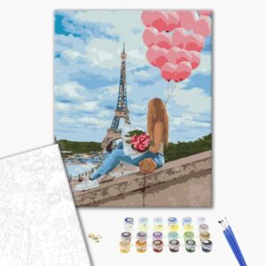 obraz malovanie podla cisiel najlepsi den v parizi