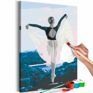 obraz malovanie podla cisiel ocarujuca balerina ballerina outdoor
