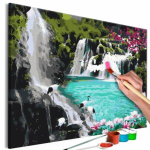 obraz malovanie podla cisiel raj na zemi heaven on earth