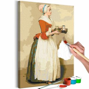 obraz malovanie podla cisiel reprodukcia j liotard the chocolate girl