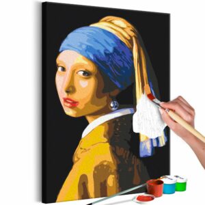 obraz malovanie podla cisiel reprodukcia jan vermeer pearl earring