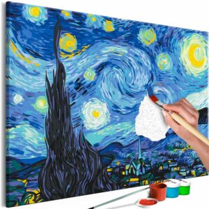 obraz malovanie podla cisiel reprodukcia vincent van gogh starry night
