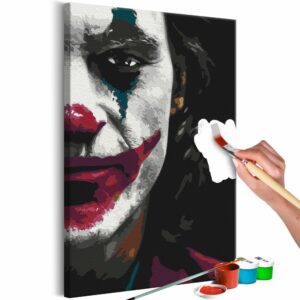 obraz malovanie podla cisiel temny joker dark joker
