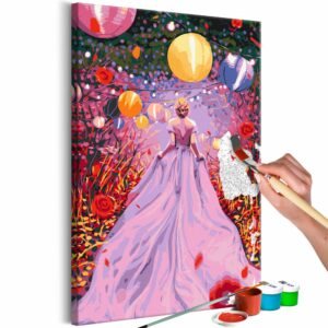 obraz malovanie podla cisiel zena z rozpravky fairy lady