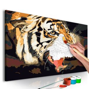 obraz malovanie podla cisla tiger tiger roar