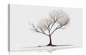 obraz minimalisticky strom bez listia