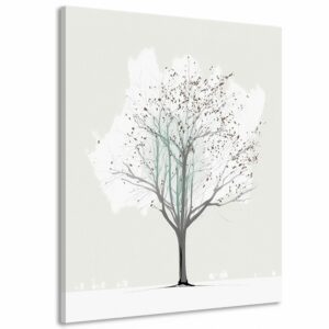 obraz minimalisticky strom v zime