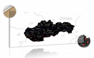 obraz na korku moderna mapa slovenska