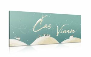 obraz s napisom cas vianoc
