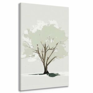 obraz strom v minimalistickom duchu