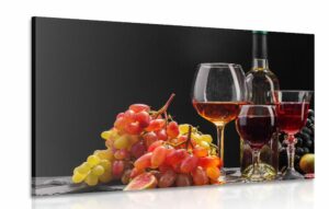 obraz vino a hrozno